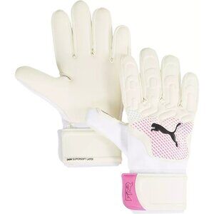 Puma Future Match NC Goalkeeper Gloves 041926-01size 7 White Pink Soccer Adult